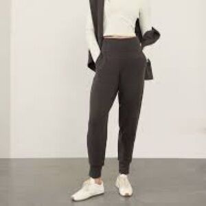 Athleta Coaster Luxe Waffle High Rise Joggers, Truffle